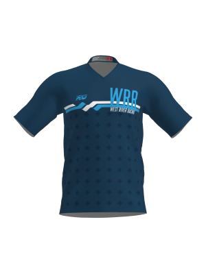 Podiumwear Men's Silver Short Sleeve MTB Jersey - New Fabric 2025!