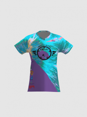 Podiumwear Women's Silver Short Sleeve MTB Jersey - NEW FABRIC 2025!