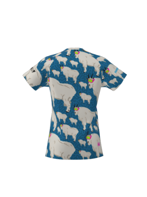 Podiumwear Women's Silver Short Sleeve MTB Jersey - NEW FABRIC 2025!