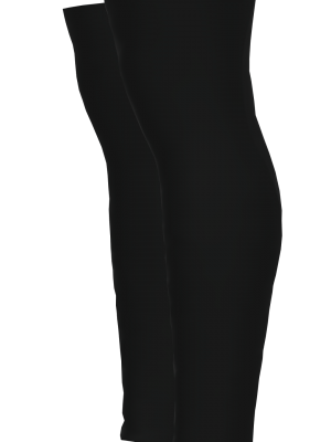 Podiumwear Dyed Black Legwarmers