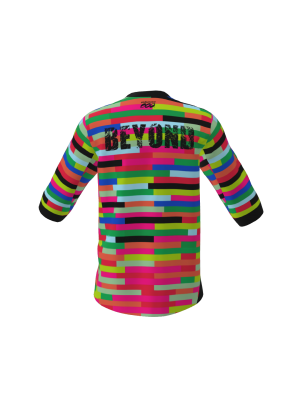 Podiumwear Men's Loose Fit Short Sleeve MTB Jersey (Cycling) Back View