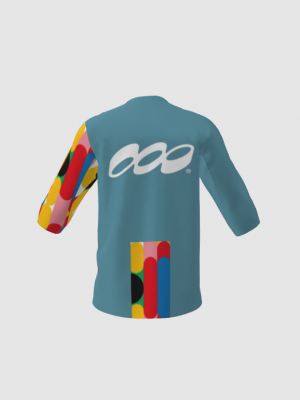 Podiumwear Men's Loose Fit Short Sleeve MTB Jersey (Cycling) Back View