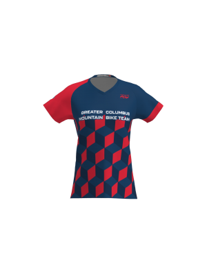 Podiumwear Women's Silver Short Sleeve MTB Jersey - NEW FABRIC 2025!