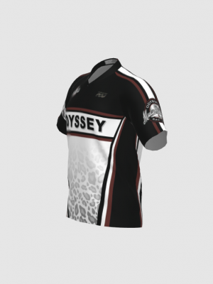 Podiumwear Men's Silver Short Sleeve MTB Jersey - New Fabric 2025!