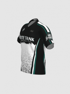 Podiumwear Men's Silver Short Sleeve MTB Jersey - New Fabric 2025!