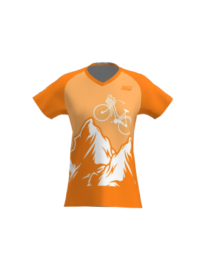 Podiumwear Women's Silver Short Sleeve MTB Jersey - NEW FABRIC 2025!