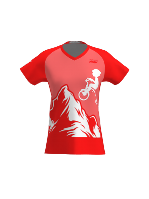 Podiumwear Women's Silver Short Sleeve MTB Jersey - NEW FABRIC 2025!