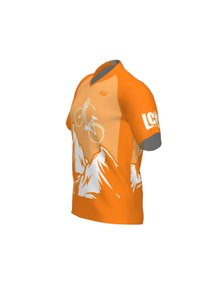 Podiumwear Men's Silver Short Sleeve MTB Jersey - New Fabric 2025!