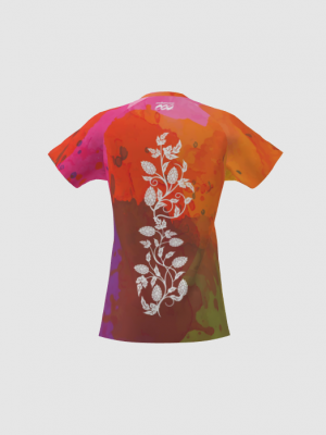 Podiumwear Women's Silver Short Sleeve MTB Jersey - NEW FABRIC 2025!