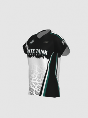 Podiumwear Women's Silver Short Sleeve MTB Jersey