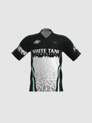 Podiumwear Men's Silver Short Sleeve MTB Jersey - New Fabric 2025!