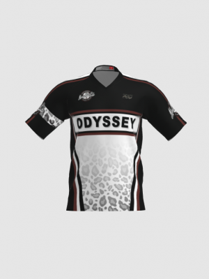 Podiumwear Men's Silver Short Sleeve MTB Jersey - New Fabric 2025!