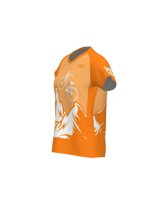 Podiumwear Women's Silver Short Sleeve MTB Jersey - NEW FABRIC 2025!