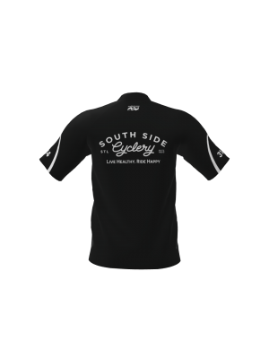 Podiumwear Men's Silver Short Sleeve MTB Jersey - New Fabric 2025!