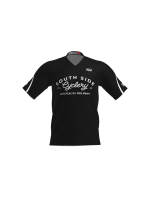 Podiumwear Men's Silver Short Sleeve MTB Jersey - New Fabric 2025!