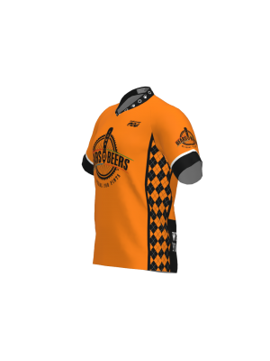 Podiumwear Men's Silver Short Sleeve MTB Jersey - New Fabric 2025!