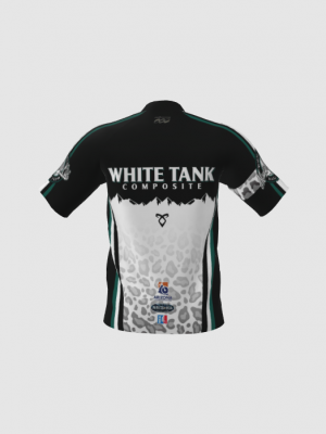 Podiumwear Men's Silver Short Sleeve MTB Jersey - New Fabric 2025!