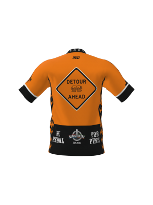Podiumwear Men's Silver Short Sleeve MTB Jersey - New Fabric 2025!