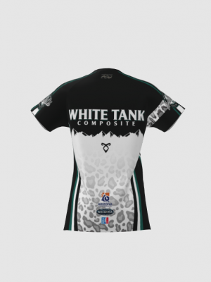 Podiumwear Women's Silver Short Sleeve MTB Jersey - NEW FABRIC 2025!