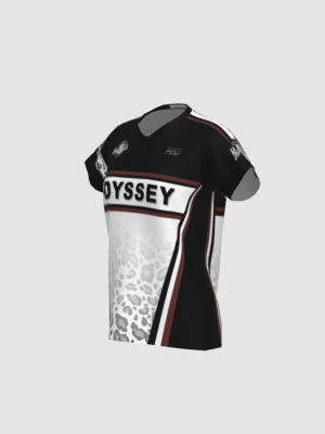 Podiumwear Women's Silver Short Sleeve MTB Jersey - NEW FABRIC 2025!