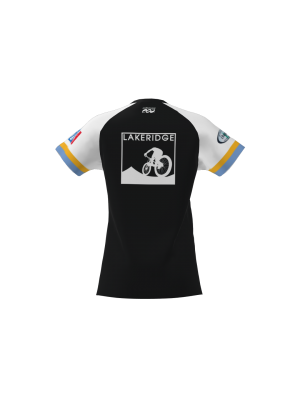 Podiumwear Women's Silver Short Sleeve MTB Jersey - NEW FABRIC 2025!