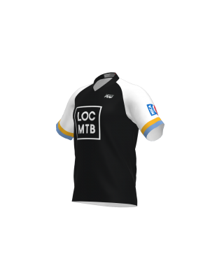 Podiumwear Men's Silver Short Sleeve MTB Jersey - New Fabric 2025!