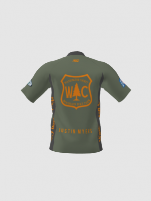Podiumwear Men's Silver Short Sleeve MTB Jersey - New Fabric 2025!