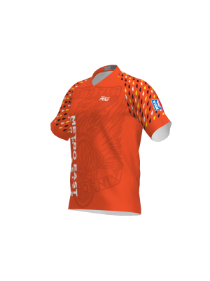 Podiumwear Men's Silver Short Sleeve MTB Jersey - New Fabric 2025!