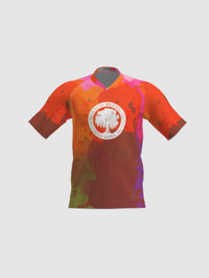 Podiumwear Men's Silver Short Sleeve MTB Jersey - New Fabric 2025!