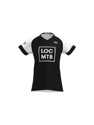 Podiumwear Women's Silver Short Sleeve MTB Jersey - NEW FABRIC 2025!