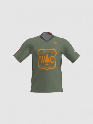 Podiumwear Men's Silver Short Sleeve MTB Jersey - New Fabric 2025!