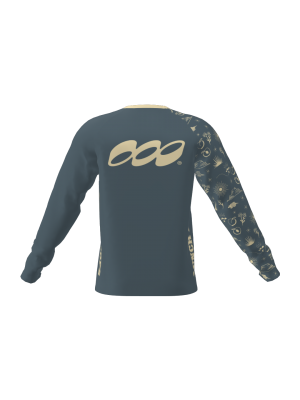 Podiumwear Unisex Silver Long Sleeve Tech Tee - New Fabric 2025!
