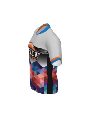 Podiumwear Men's Silver Short Sleeve MTB Jersey - New Fabric 2025!