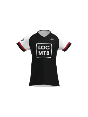 Podiumwear Women's Silver Short Sleeve MTB Jersey - NEW FABRIC 2025!