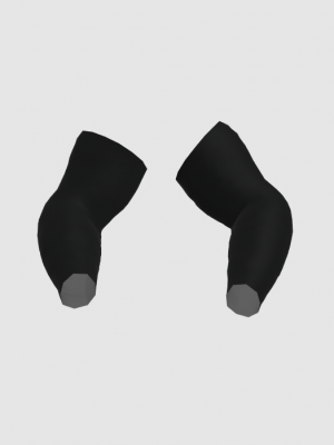 Podiumwear Dyed Black Armwarmers