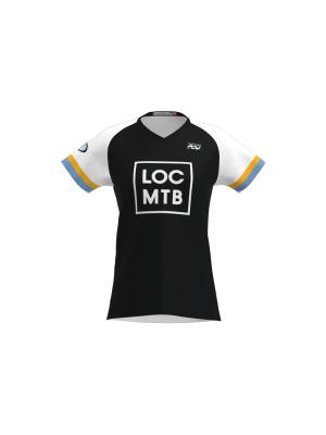 Podiumwear Women's Silver Short Sleeve MTB Jersey - NEW FABRIC 2025!
