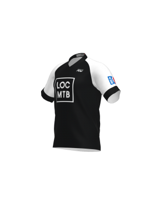 Podiumwear Men's Silver Short Sleeve MTB Jersey - New Fabric 2025!