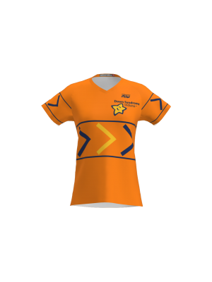 Podiumwear Women's Silver Short Sleeve MTB Jersey - NEW FABRIC 2025!