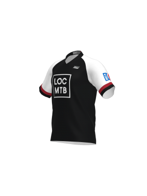 Podiumwear Men's Silver Short Sleeve MTB Jersey - New Fabric 2025!