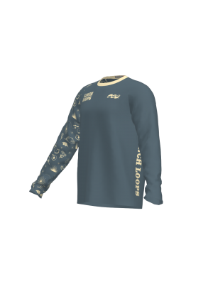 Podiumwear Unisex Silver Long Sleeve Tech Tee