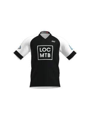 Podiumwear Men's Silver Short Sleeve MTB Jersey - New Fabric 2025!