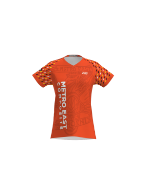 Podiumwear Women's Silver Short Sleeve MTB Jersey - NEW FABRIC 2025!