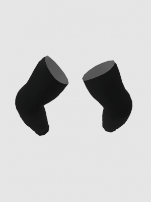 Podiumwear Dyed Black Armwarmers