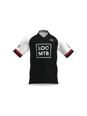 Podiumwear Men's Silver Short Sleeve MTB Jersey - New Fabric 2025!