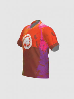 Podiumwear Men's Silver Short Sleeve MTB Jersey - New Fabric 2025!