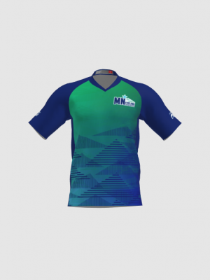 Podiumwear Men's Silver Short Sleeve MTB Jersey - New Fabric 2025!