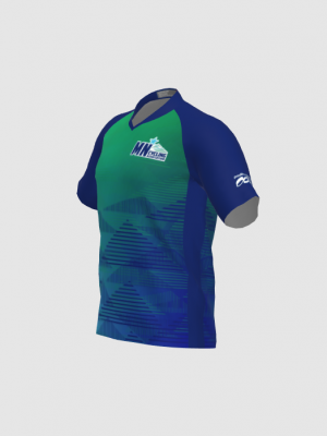 Podiumwear Men's Silver Short Sleeve MTB Jersey - New Fabric 2025!