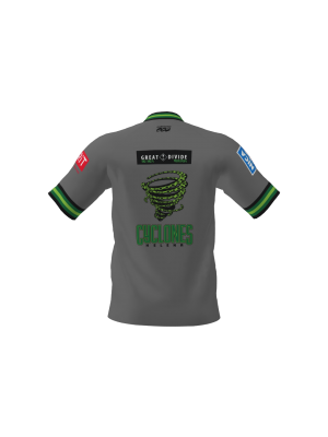 Podiumwear Men's Silver Short Sleeve MTB Jersey - New Fabric 2025!