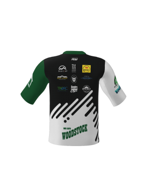 Podiumwear Men's Loose Fit Short Sleeve MTB Jersey (Cycling) Back View
