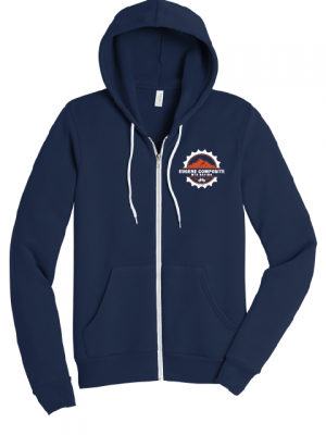 Podiumwear Unisex Sponge-Fleece Full-Zip Hoodie with Print